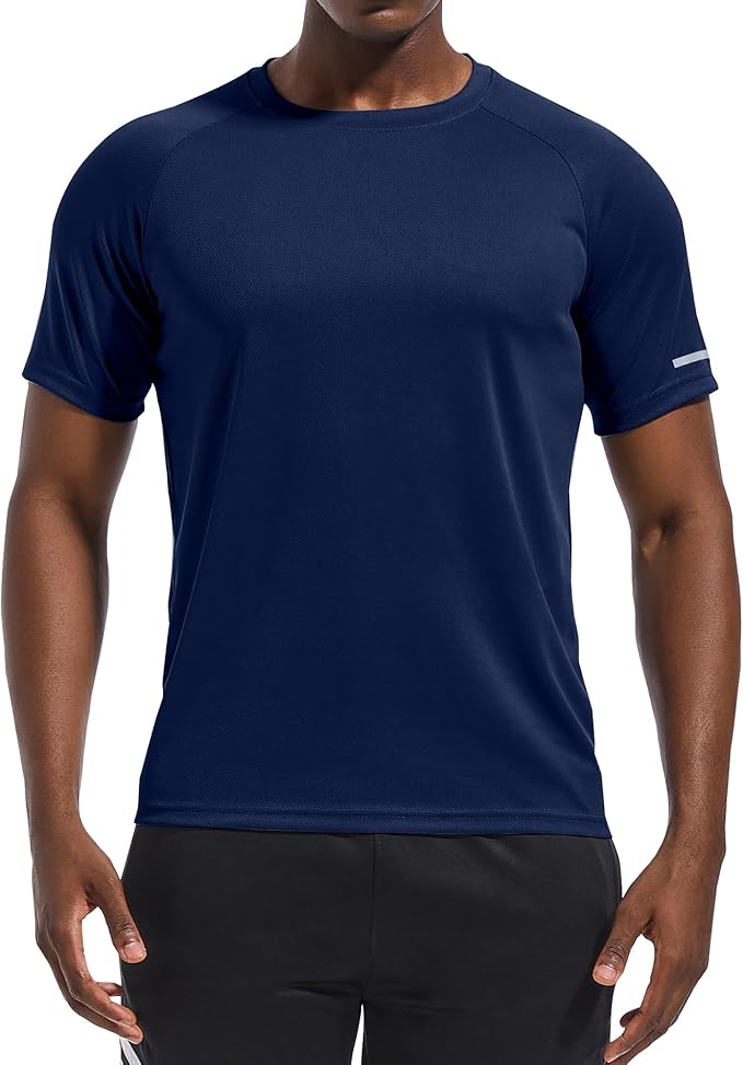 Holure Men's Mesh Quick-Dry Short Sleeve Workout T-Shirt