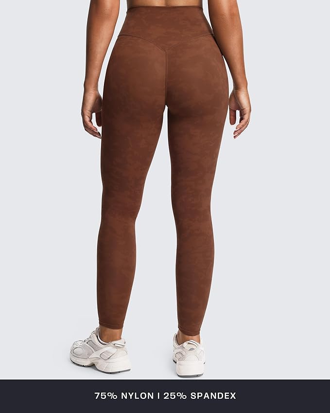 Aoxjox High Waisted Workout Leggings for Women Tummy Control Buttery Soft Yoga Metamorph Deep V Pants 26"