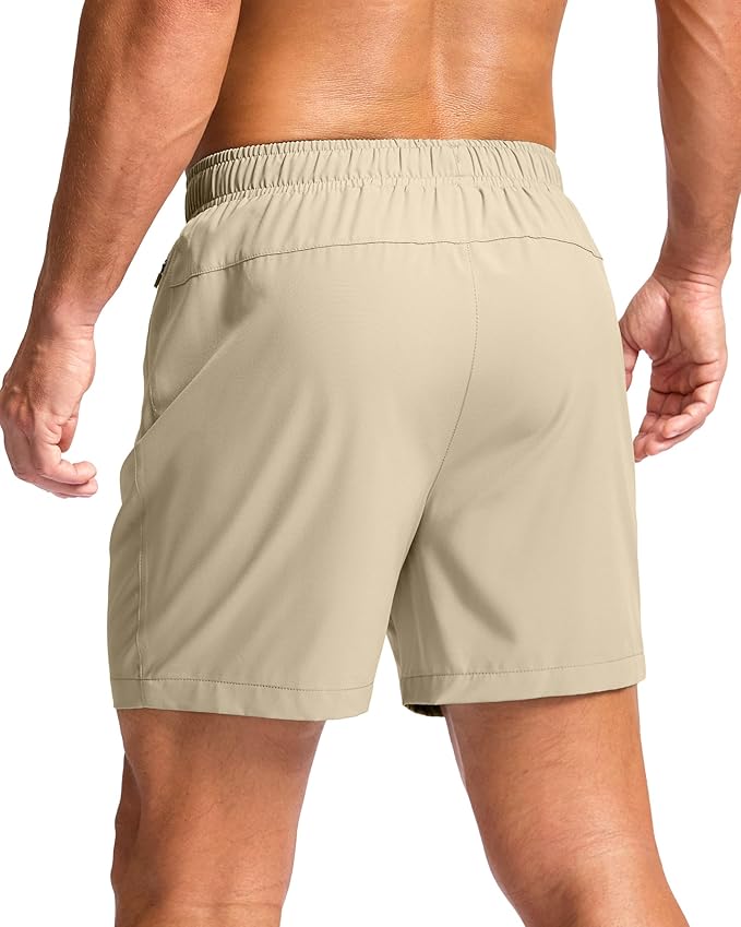 G Gradual Men's Athletic Running Shorts with Zipper Pockets Quick Dry 7"/ 5"/ 9" Workout Gym Shorts for Basketball Hiking