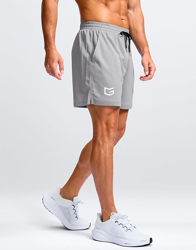 G Gradual Men's Athletic Workout Shorts with Pockets 5"/7"/9" Lightweight Quick Dry Gym Basketball Running Shorts for Men