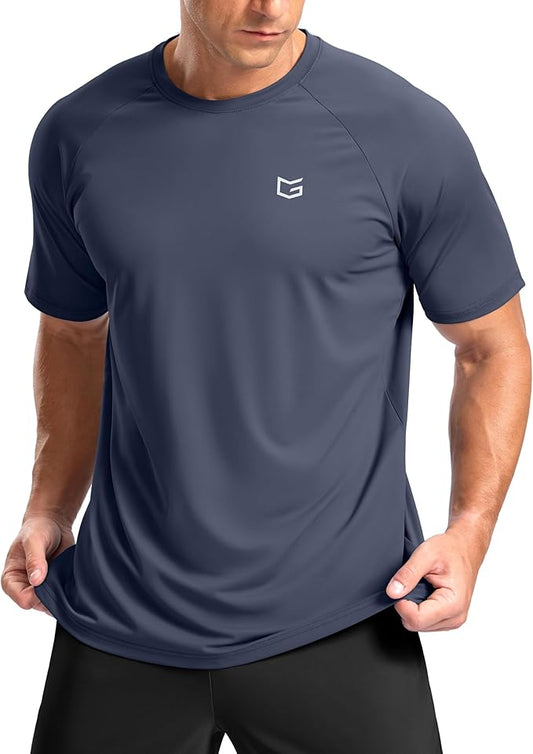 G Gradual Men's Workout Athletic T-Shirts Moisture Wicking Cooling Running Shirts Short Sleeve Performance Tee for Gym Tennis