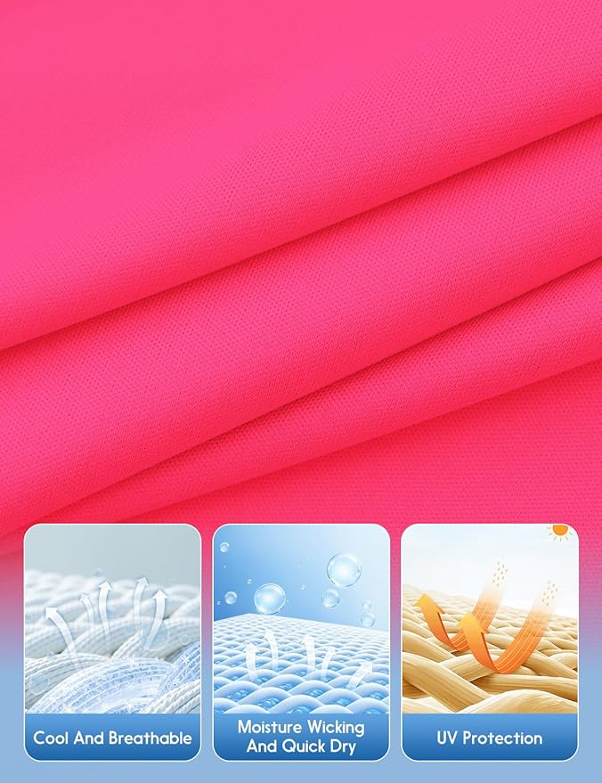 Men's Long Sleeve Moisture Wicking Athletic Shirts, Dry Fit Long Sleeve UV Protection Shirts Men for Workout, Running, Hiking