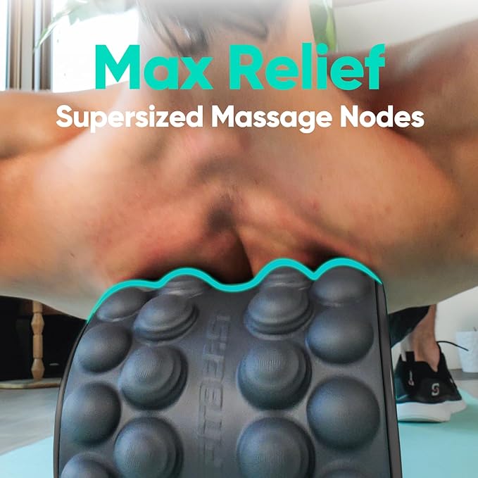 FitBeast Back Roller, Back Wheel Foam Roller - Targeted Muscle Roller for Deep Tissue Massage, Back Stretcher