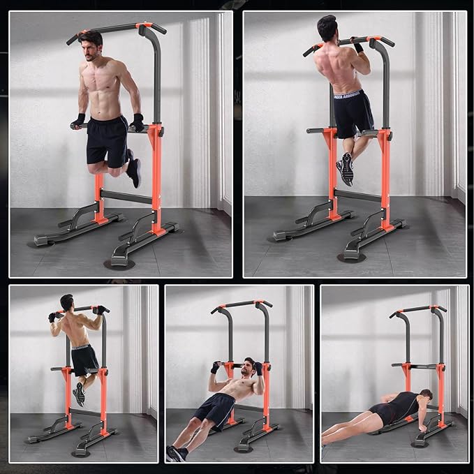 Dip Station - Home Gym Strength Training Pull-Ups Dip-Ups 330Lbs