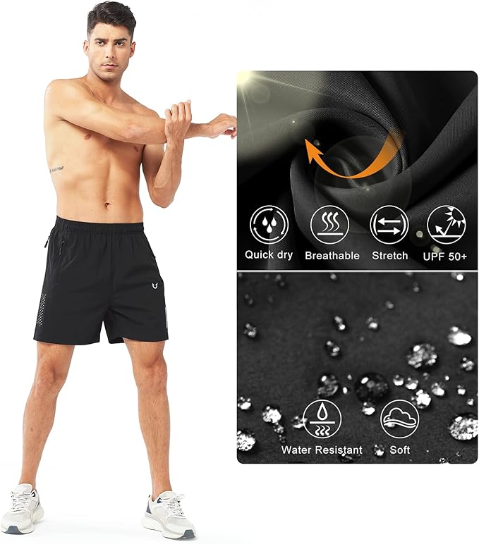 NORTHYARD Men's Athletic Running Shorts Quick Dry Workout Shorts 7"/ 5"/ 9" Lightweight Sports Gym Basketball Tennis Hiking
