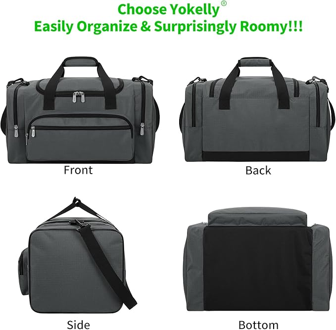 Sports Duffel Bag 20 inch for Travel Gym - Grey