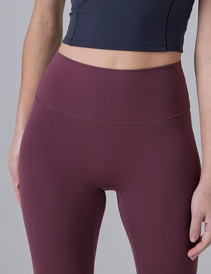 Colorfulkoala Dreamlux No Front Seam Leggings for Women 25"/28" Inseam, Seamless High Waisted Buttery Soft Yoga Pants