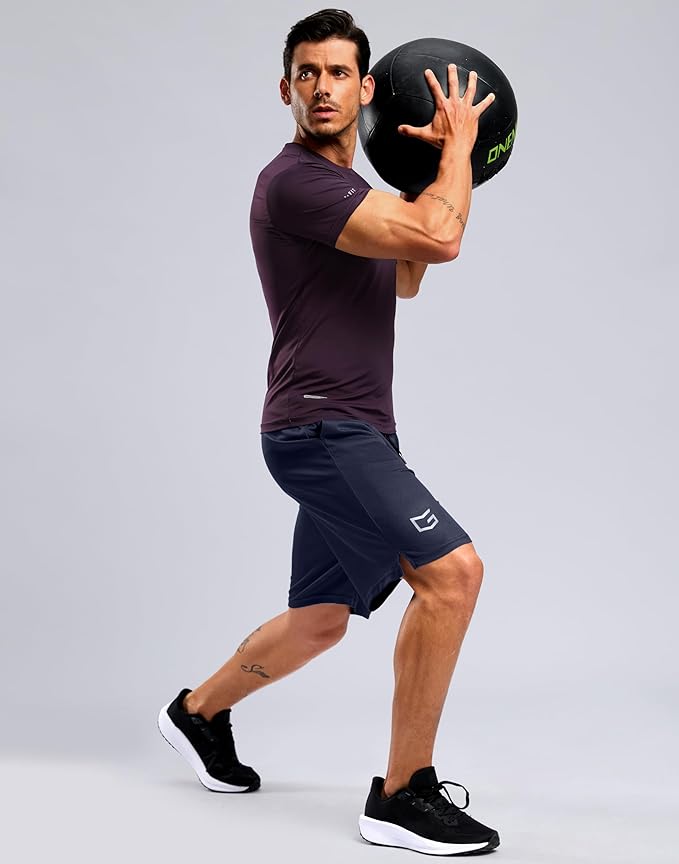 G Gradual Men's Athletic Workout Shorts with Pockets 5"/7"/9" Lightweight Quick Dry Gym Basketball Running Shorts for Men