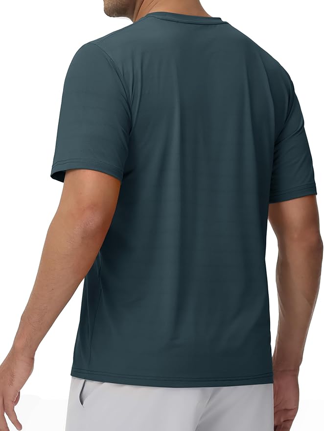 TACVASEN Men's Lightweight Athletic T-Shirts Quick Dry Workout Gym Tops Short Sleeve Running Tee Shirt Performance Activewear