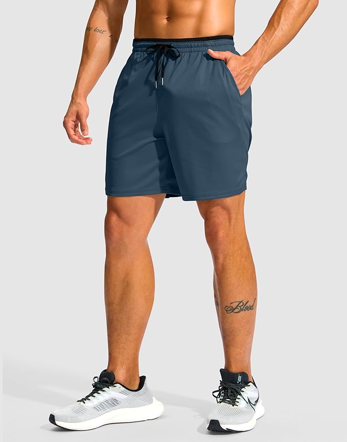 G Gradual Men's Running Athletic Shorts with Zipper Pocket 5"/ 7" Lightweight Quick Dry Gym Workout Shorts for Tennis Active