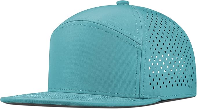 Performance Snapback Hats for Men Women,Flat Bill Cap,Golf,Running,Workout