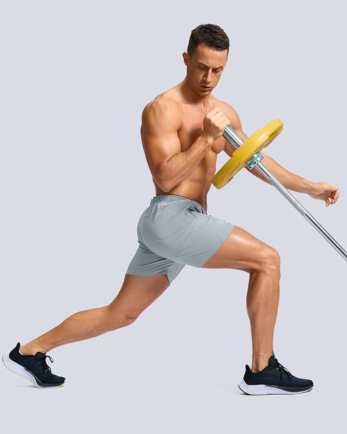 G Gradual Men's Athletic Running Shorts with Zipper Pockets Quick Dry 7"/ 5"/ 9" Workout Gym Shorts for Basketball Hiking