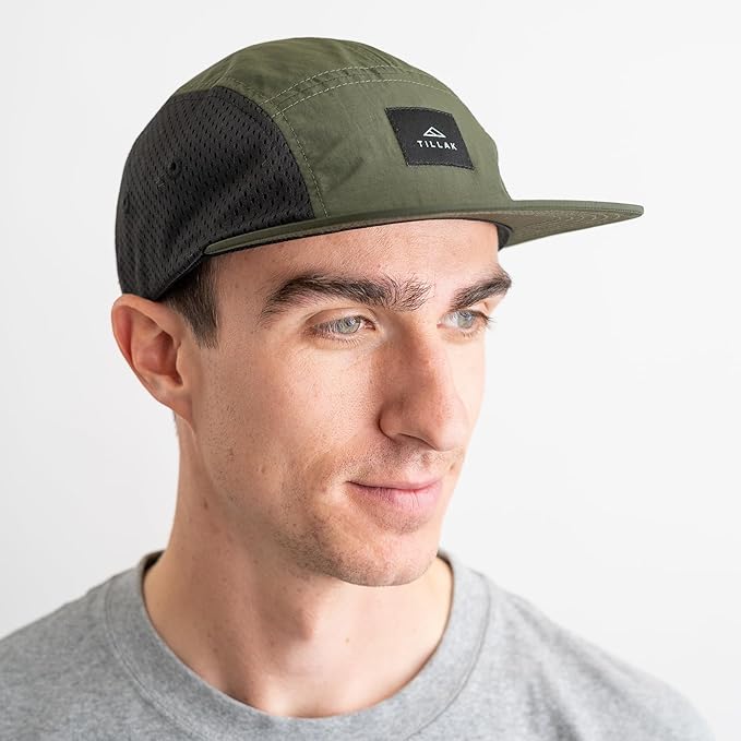 Tillak Wallowa Trail Hat, a Lightweight Nylon and Stretch Mesh 5 Panel Cap