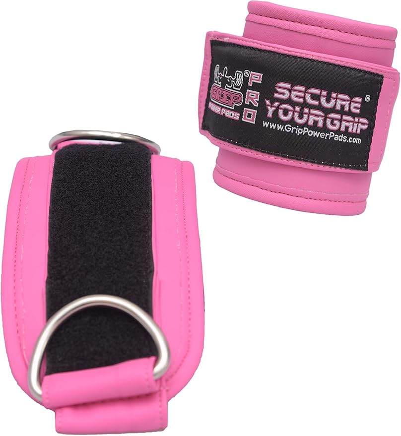 Ankle Straps for Cable Machines Double D-Ring Gym Adjustable Neoprene Premium Cuffs to Enhance Legs Abs & Glutes Kickbacks Workouts Leg Curls Extensions Booty Hip Abductors Exercise for Men & Women