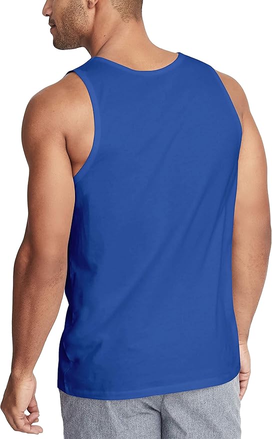 Hat and Beyond Mens Tank Top Soft Performance Boxing Gym Shirts Plain Muscle Tee