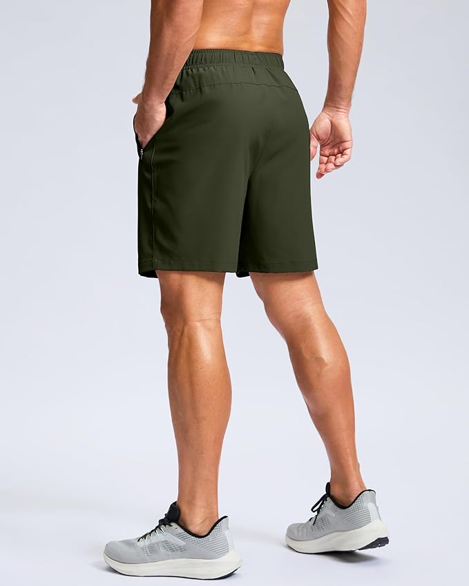 G Gradual Men's Athletic Running Shorts with Zipper Pockets Quick Dry 7"/ 5"/ 9" Workout Gym Shorts for Basketball Hiking