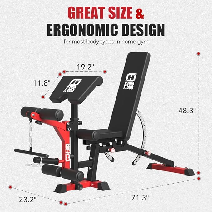 Commercial Smith Machine with Smith Bar, 4000LBS Power Cage Squat Rack with Lever Arm, Leg Press, LAT Pull Down System, Multi-Function Linear Bearing Cable Crossover Machine for Home Gym