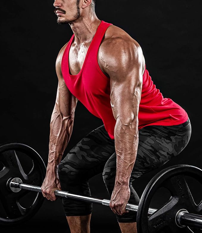 Boyzn Men's 1, 3 or 5 Pack Y-Back Workout Tank Tops, Athletic Muscle Gym Tank Tops, Fitness Bodybuilding Sleeveless T-Shirts