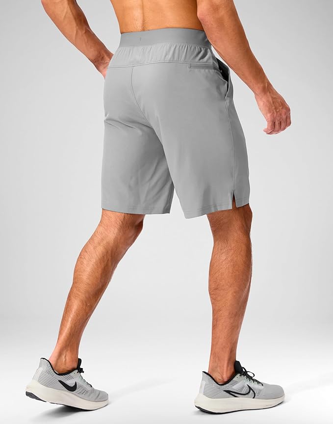 Men's Running Shorts with Zipper Pockets 9 Inch/ 7 Inch / 5 Inch Lightweight Quick Dry Gym Workout Athletic Shorts for Men