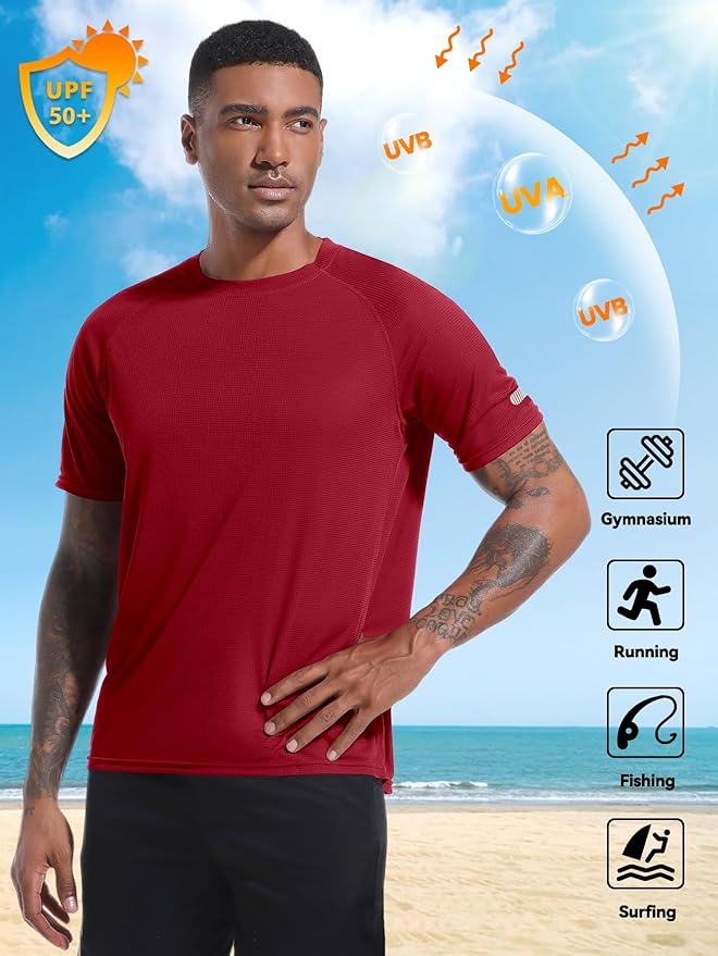 Holure Men's Mesh Quick-Dry Short Sleeve Workout T-Shirt