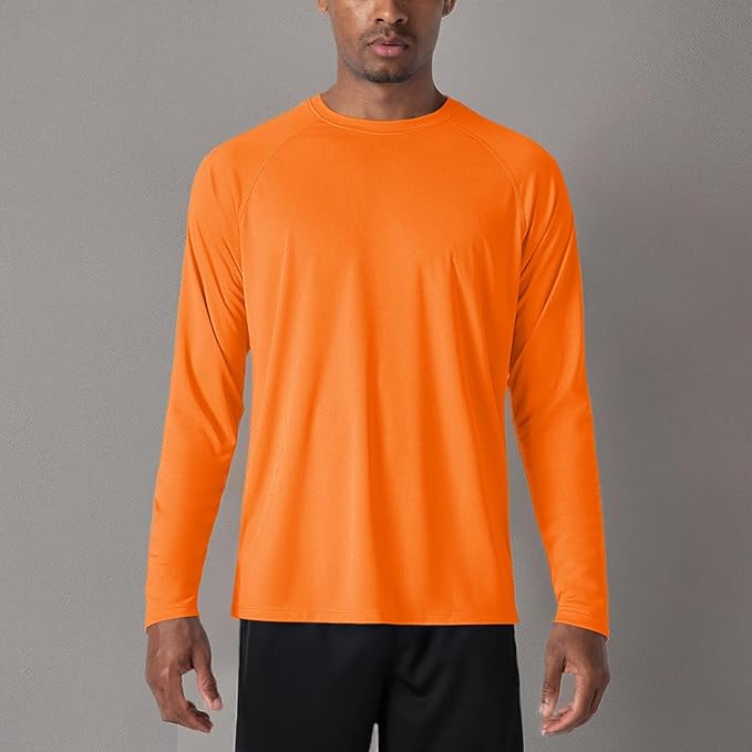 MAGCOMSEN Men's Long Sleeve Shirts UPF 50+ UV Sun Protection Athletic Shirts for Hiking Running Workout Rash Guard