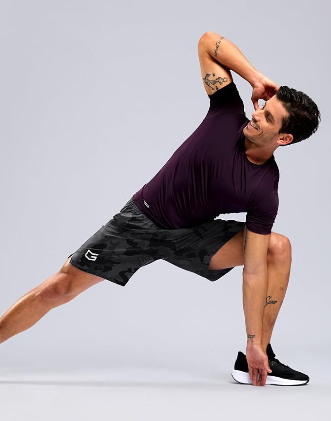 G Gradual Men's Athletic Workout Shorts with Pockets 5"/7"/9" Lightweight Quick Dry Gym Basketball Running Shorts for Men