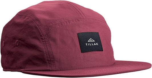 Tillak Wallowa Camp Hat, Lightweight Nylon 5 Panel Cap with Snap Closure