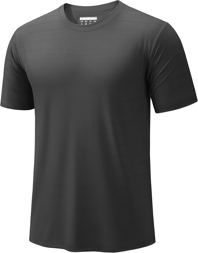 TACVASEN Men's Lightweight Athletic T-Shirts Quick Dry Workout Gym Tops Short Sleeve Running Tee Shirt Performance Activewear