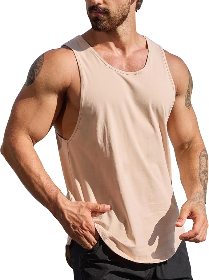 Muscle Killer Men's Muscle Gym Workout Stringer Tank Tops Bodybuilding Fitness T-Shirts 1/2/3 Pack