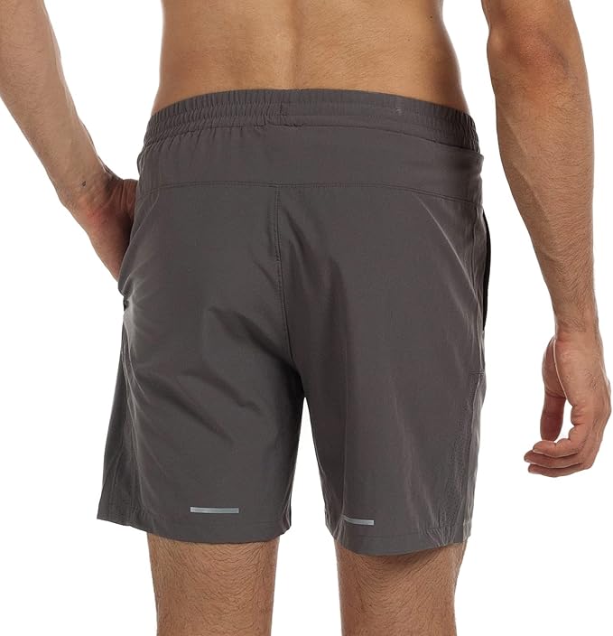 Men's Running Shorts 6" Quick Dry Gym Athletic Workout Shorts for Men with Pockets