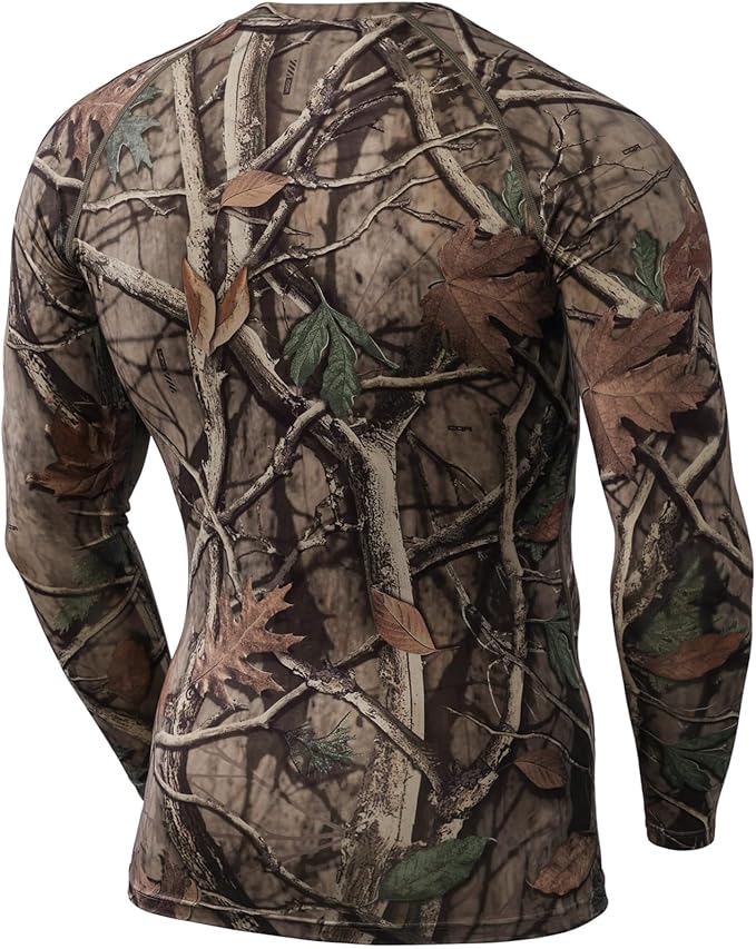 TSLA Men's UPF 50+ Compression Shirts, Cool Dry Long Sleeve Athletic Tops, Sports Baselayer Workout Shirt