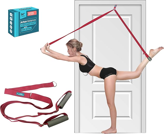 Stretching Straps for Flexibility, Balance, and Leg Stretching – Multiple Styles for Yoga, Ballet, Dance, Gymnastics & Physical Therapy