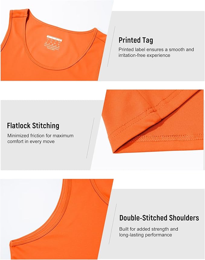 Boladeci Men's Tank Top Workout Athletic Quick Dry UPF 50+ Sun Protection Lightweight Summer Beach Gym Sleeveless Shirts