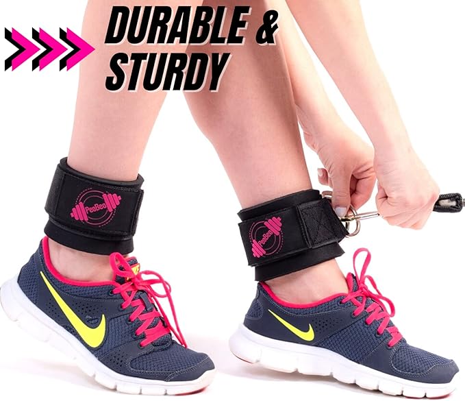 PeoBeo Ankle Strap for Cable Machine Attachments for Gym Ankle Straps for Cable Machines Straps Foot Straps for Cable Machine Attachment Glute Machine Gym Accessories for Women