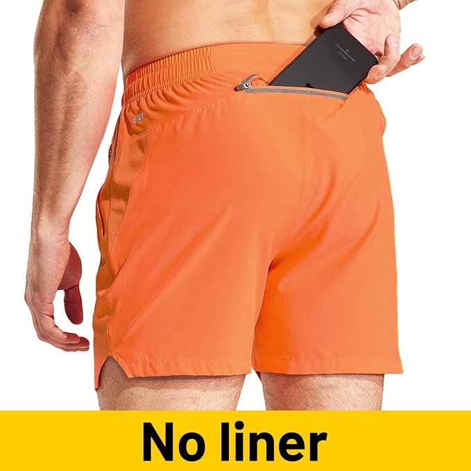 MIER Men's Workout Running Shorts Quick Dry Active 5 Inches Shorts with Pockets, Lightweight, Breathable