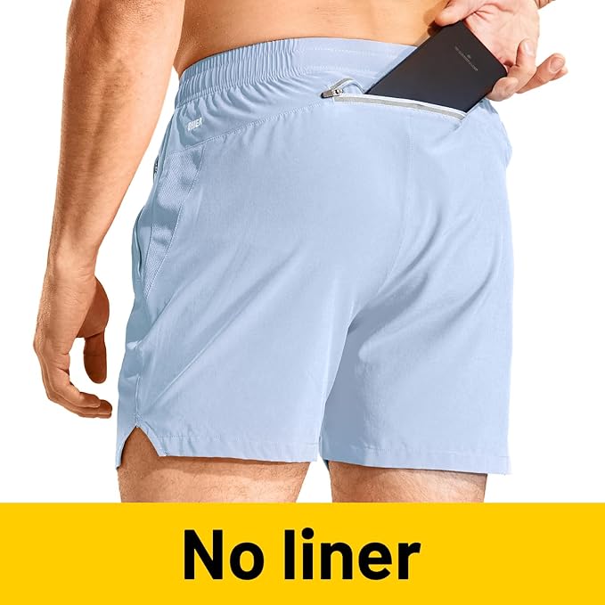 MIER Men's Workout Running Shorts Quick Dry Active 5 Inches Shorts with Pockets, Lightweight, Breathable
