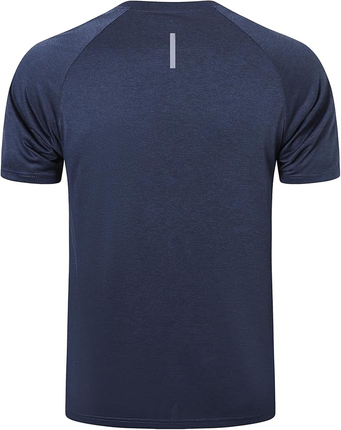 frueo Men's 1/3 Pack Workout Shirts Quick Dry Moisture Wicking Short Sleeve Mesh Athletic T-Shirts