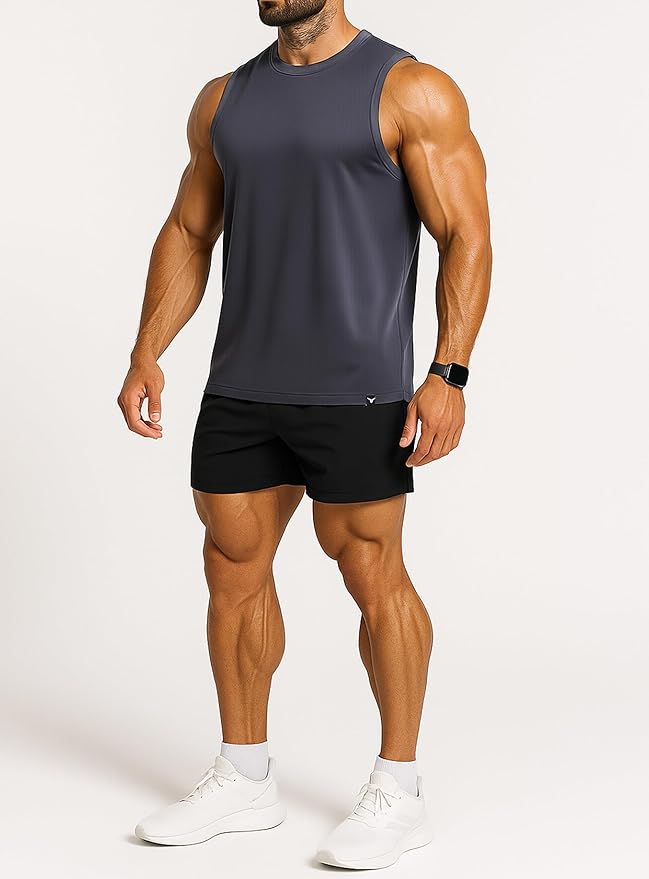 Men's Athletic Tank Tops Sleeveless Muscle Shirts Workout Running Bodybuilding Gym Tanks