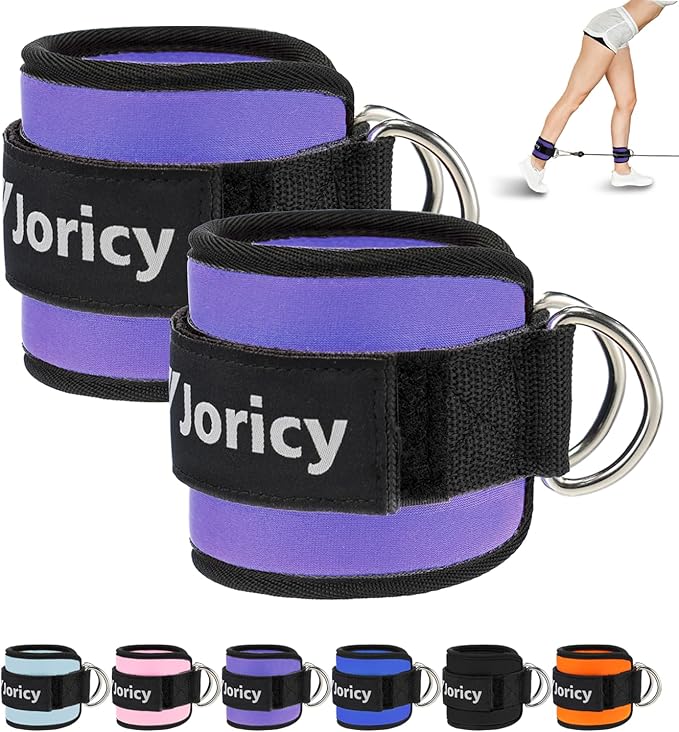 Ankle Strap for Cable Exercise Machines, Work Out Cuff Attachment Ankle Resistance Bands, Cable Kick Back Straps for Gym, Glute Workouts, Kickbacks, Leg Extensions, Hip Abductors, Booty Workouts