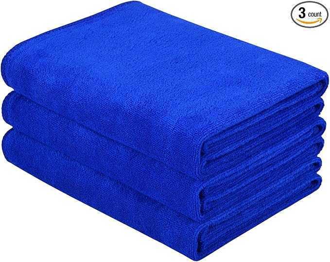 HOPESHINE Gyms Towels for Men & Women Microfiber Exercise Fitness Home Absorbent Sweat Yoga Towels Sports Towels Soft Fast Drying 16inch x32inch 3-Pack