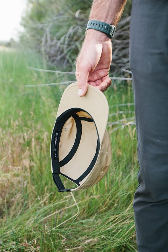 Tillak Wallowa Kodra Hat, Lightweight Oxford Nylon 5 Panel Cap with Snap Closure