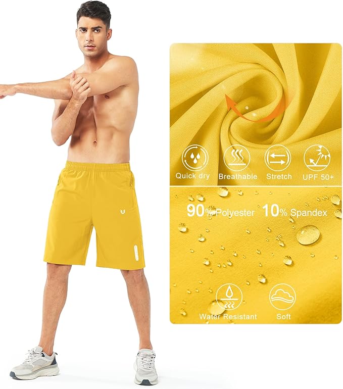 NORTHYARD Men's Athletic Running Shorts Quick Dry Workout Shorts 7"/ 5"/ 9" Lightweight Sports Gym Basketball Tennis Hiking