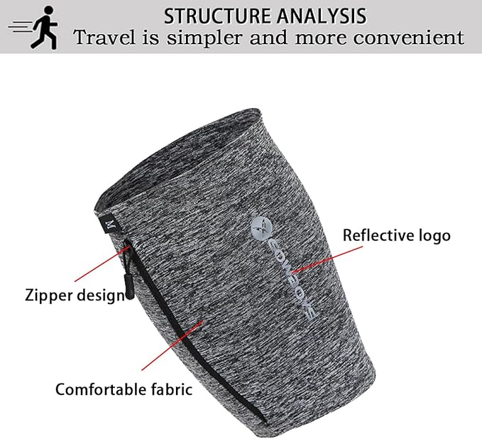 Running Phone Armband for Men Women,Universal Arm Bands for Phones Below 8 Inches,Waterproof Cell Phone Armband for Hiking,Running,Cycling,Climbing(Grey XL)