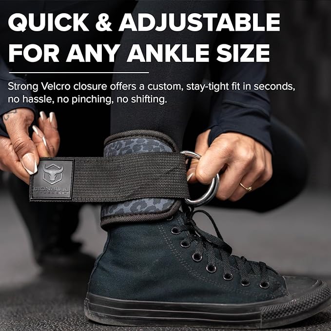 Women's Ankle Strap for Cable Machines & Resistance Bands: Gym & Home Workout Cuff Attachment for Leg Extensions, Kickbacks, Hip Abductors - Booty Exercises