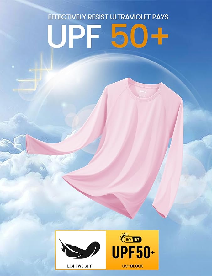 MAGCOMSEN Men's Long Sleeve Shirts UPF 50+ UV Sun Protection Athletic Shirts for Hiking Running Workout Rash Guard