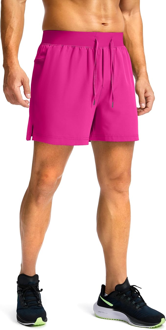Men's Running Shorts with Zipper Pockets 9 Inch/ 7 Inch / 5 Inch Lightweight Quick Dry Gym Workout Athletic Shorts for Men