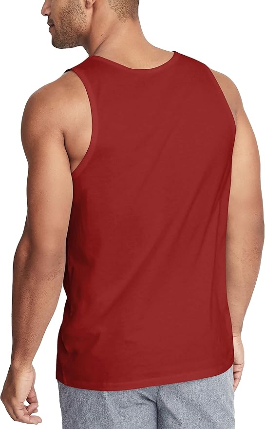 Hat and Beyond Mens Tank Top Soft Performance Boxing Gym Shirts Plain Muscle Tee