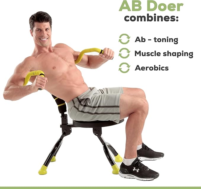 AB Doer 360 - Ab Fitness Machine System Provides An Abdonimal And Muscle Activating Workout with Aerobics to Burn Calories and Workout