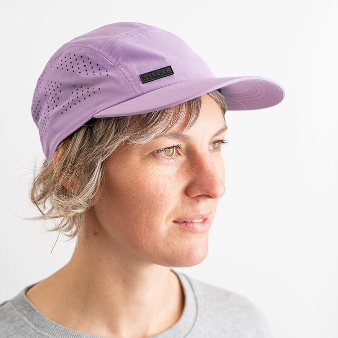 Tillak Vista Hat, Lightweight Nylon 5 Panel Cap with Snap Closure and Laser-Cut Ventilation
