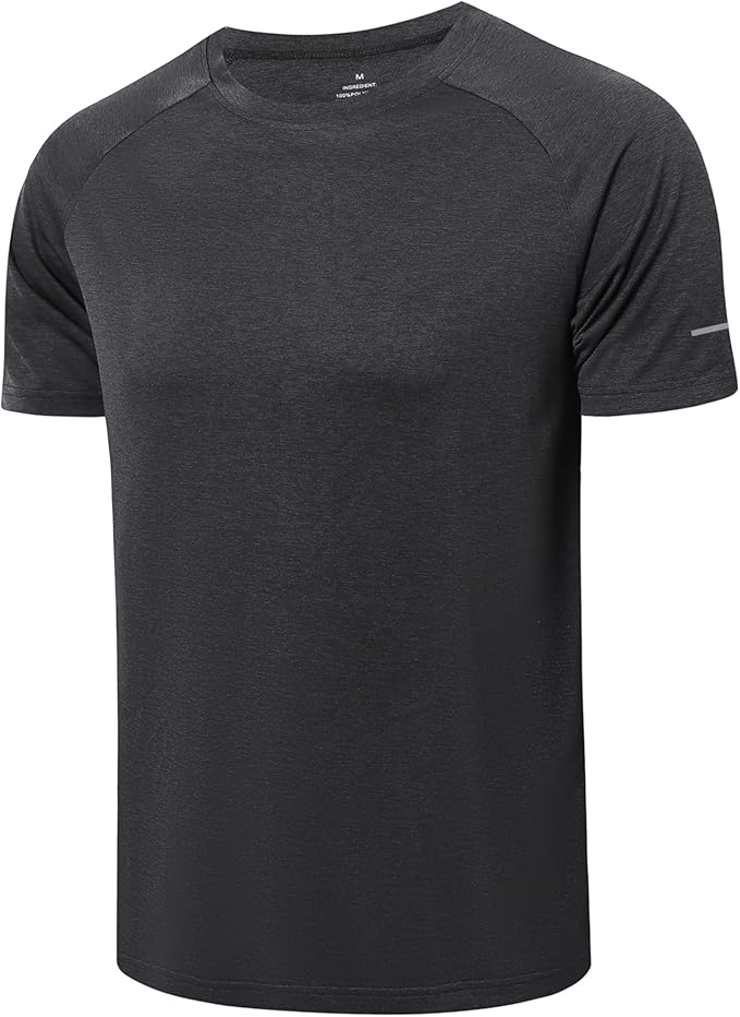 frueo Men's 1/3 Pack Workout Shirts Quick Dry Moisture Wicking Short Sleeve Mesh Athletic T-Shirts